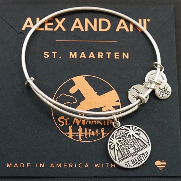 Alex and Ani St. Maarten Charm Bangle - Picture 2 of 2